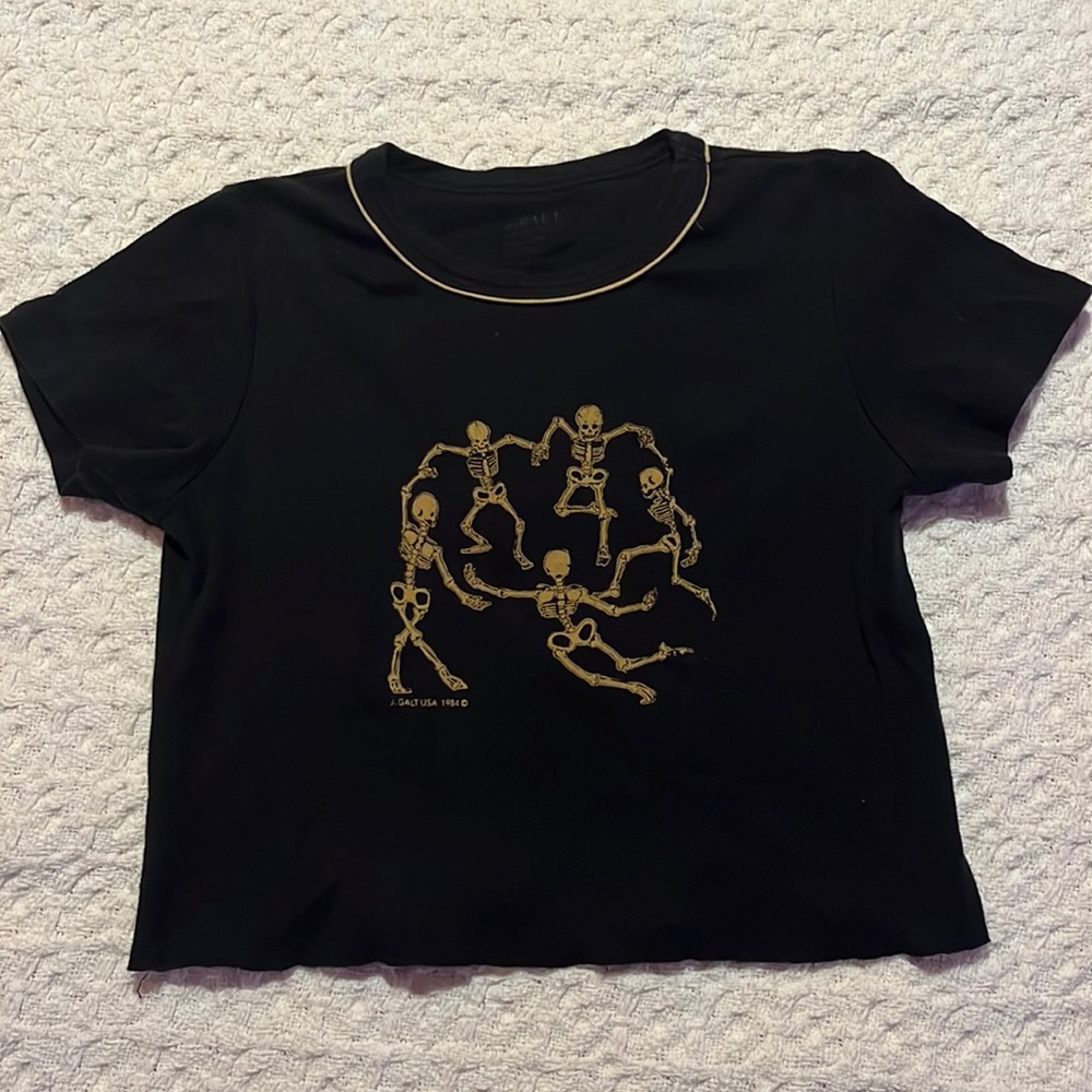 Brandy/John Galt skeleton baby tee!